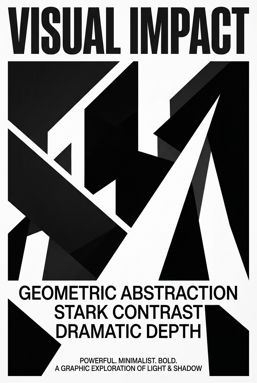 Bold Minimalism Geometric Light - for online marketing | poster.sh