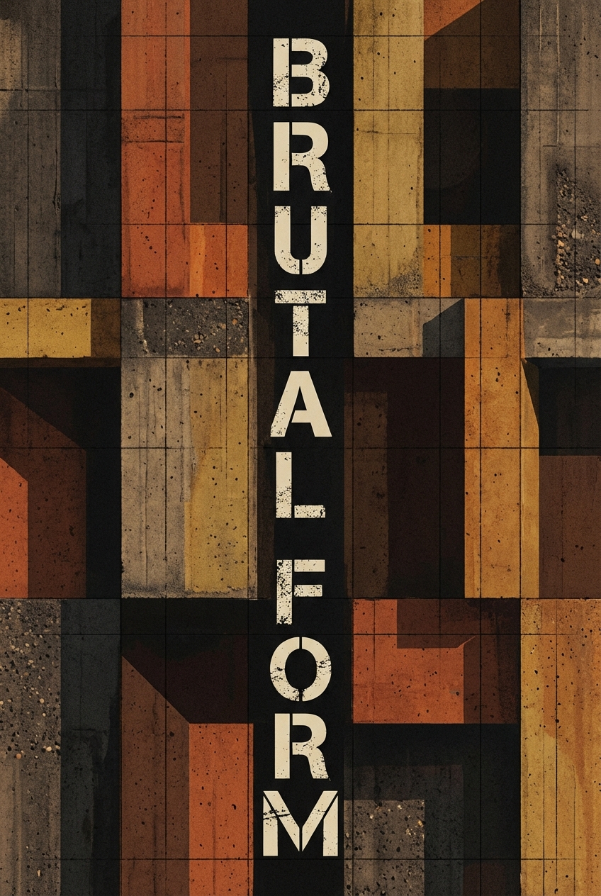 Brutalist Typography - for wall decoration | poster.sh