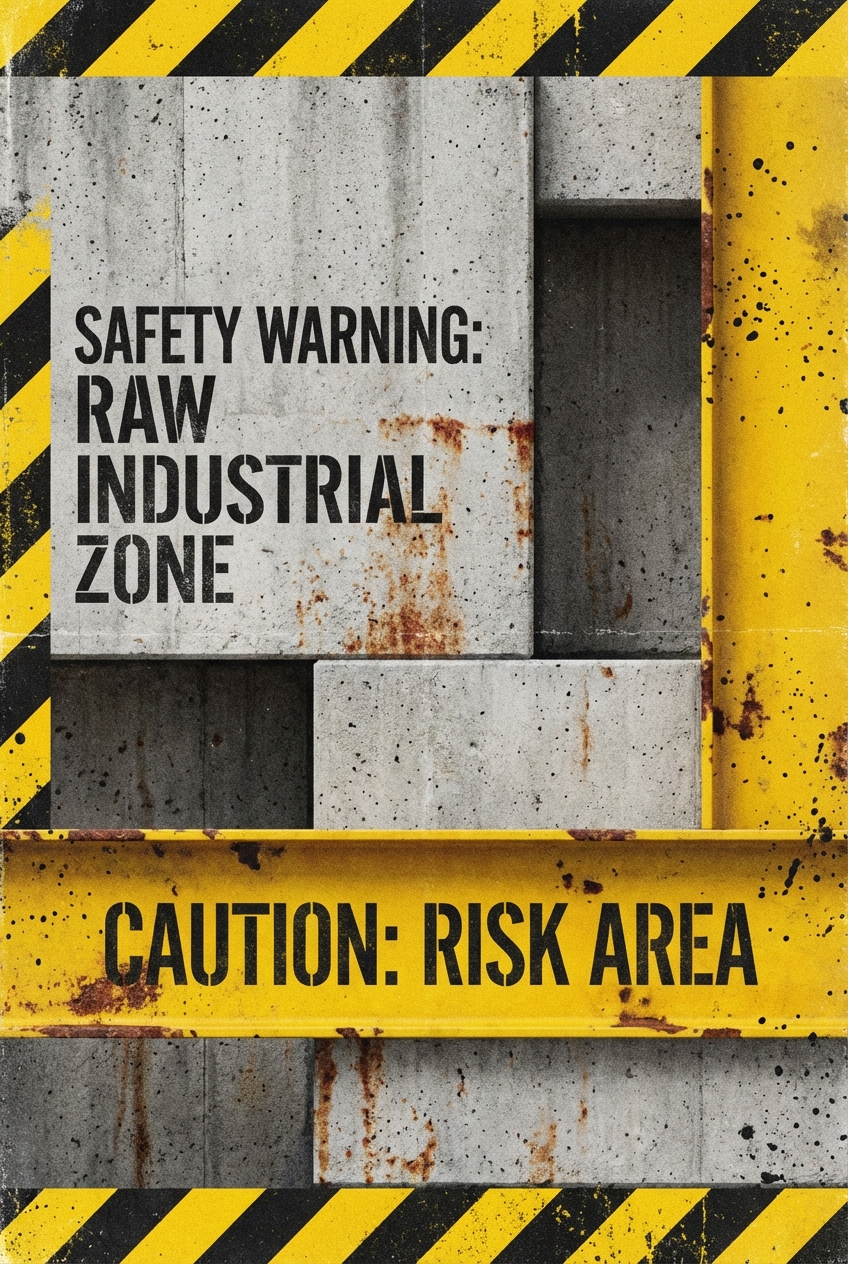 Industrial Composition Yellow - for online marketing | poster.sh