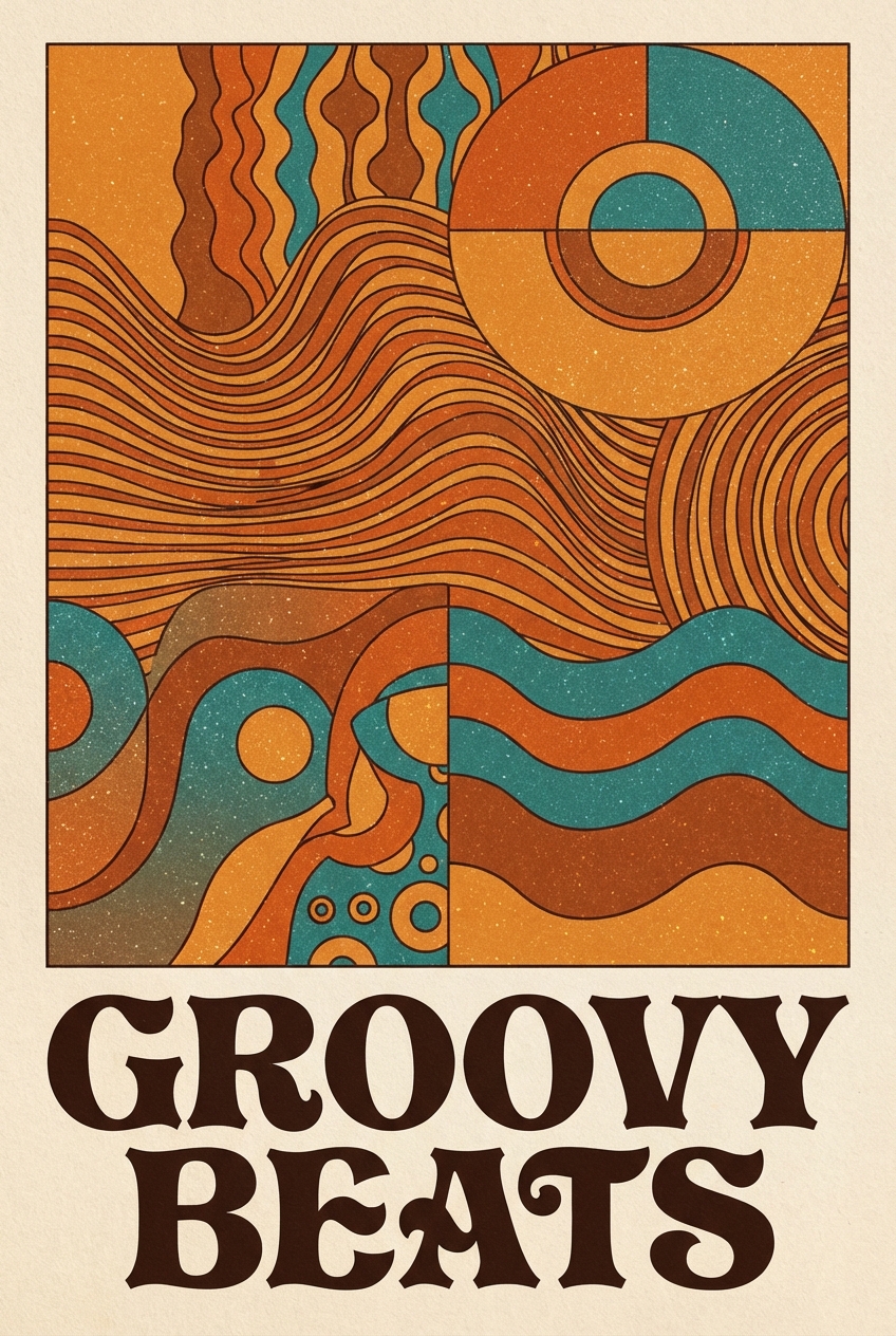 Retro Abstract 70s Geometric - for wall decoration | poster.sh