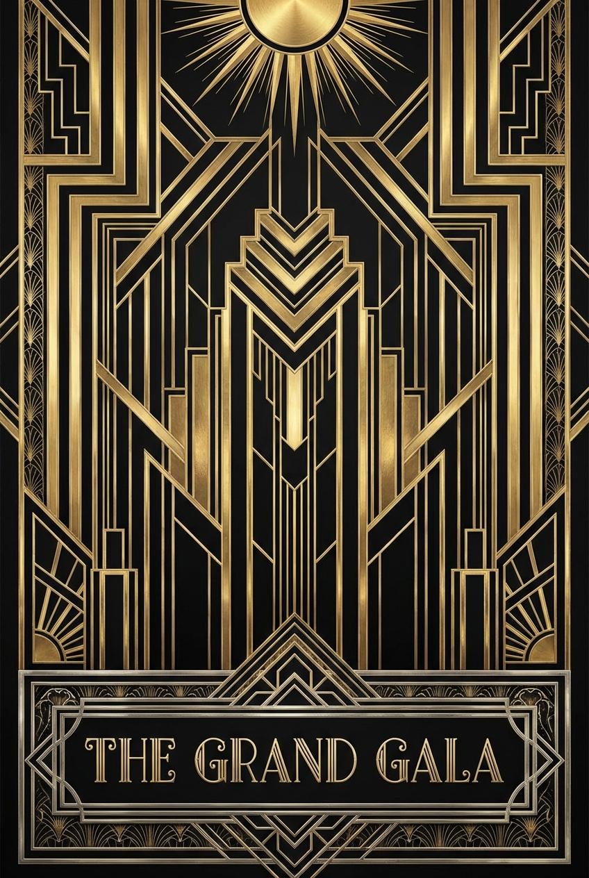 Art Deco Party - for wall decoration | poster.sh