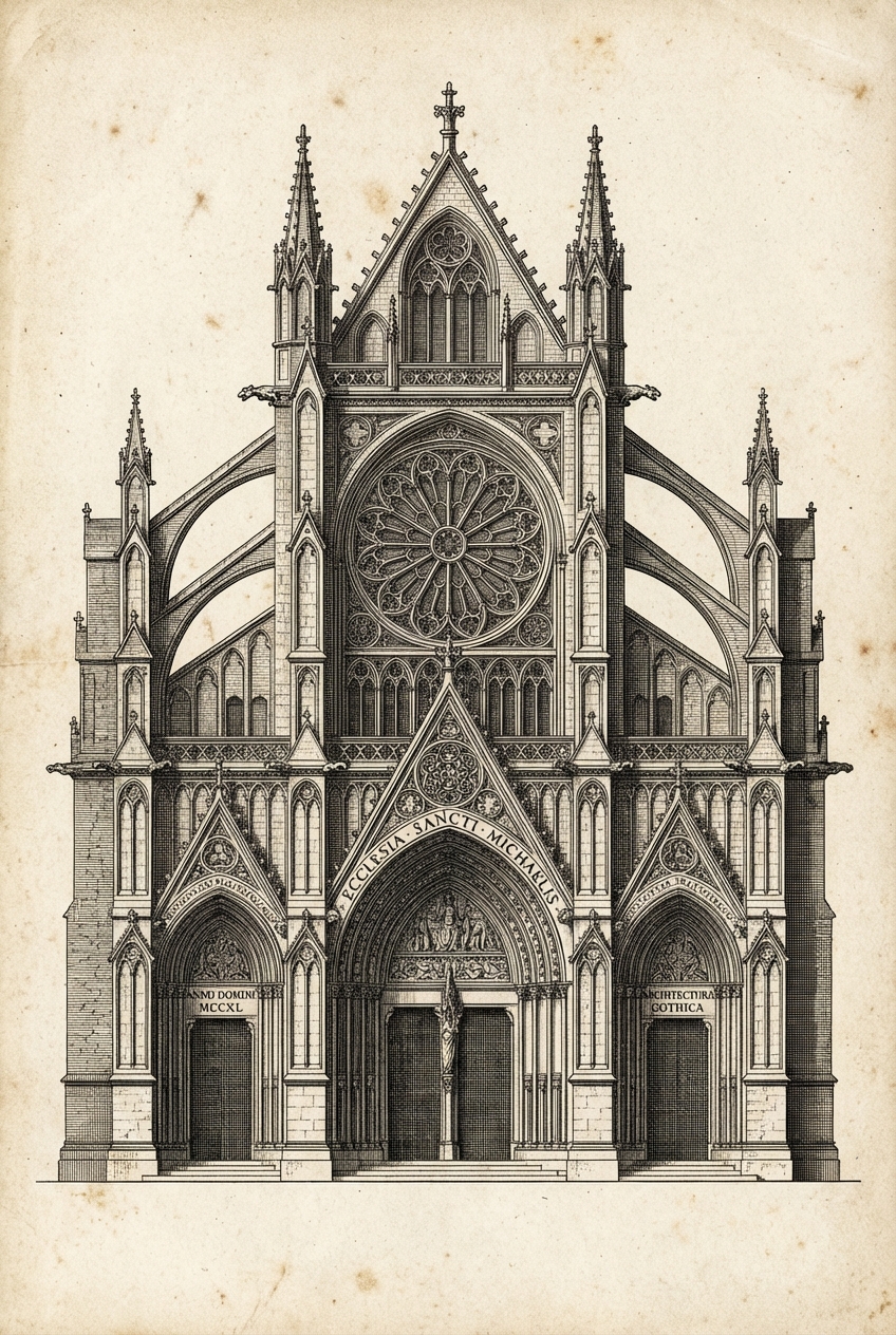 Etching Illustration - for wall decoration | poster.sh