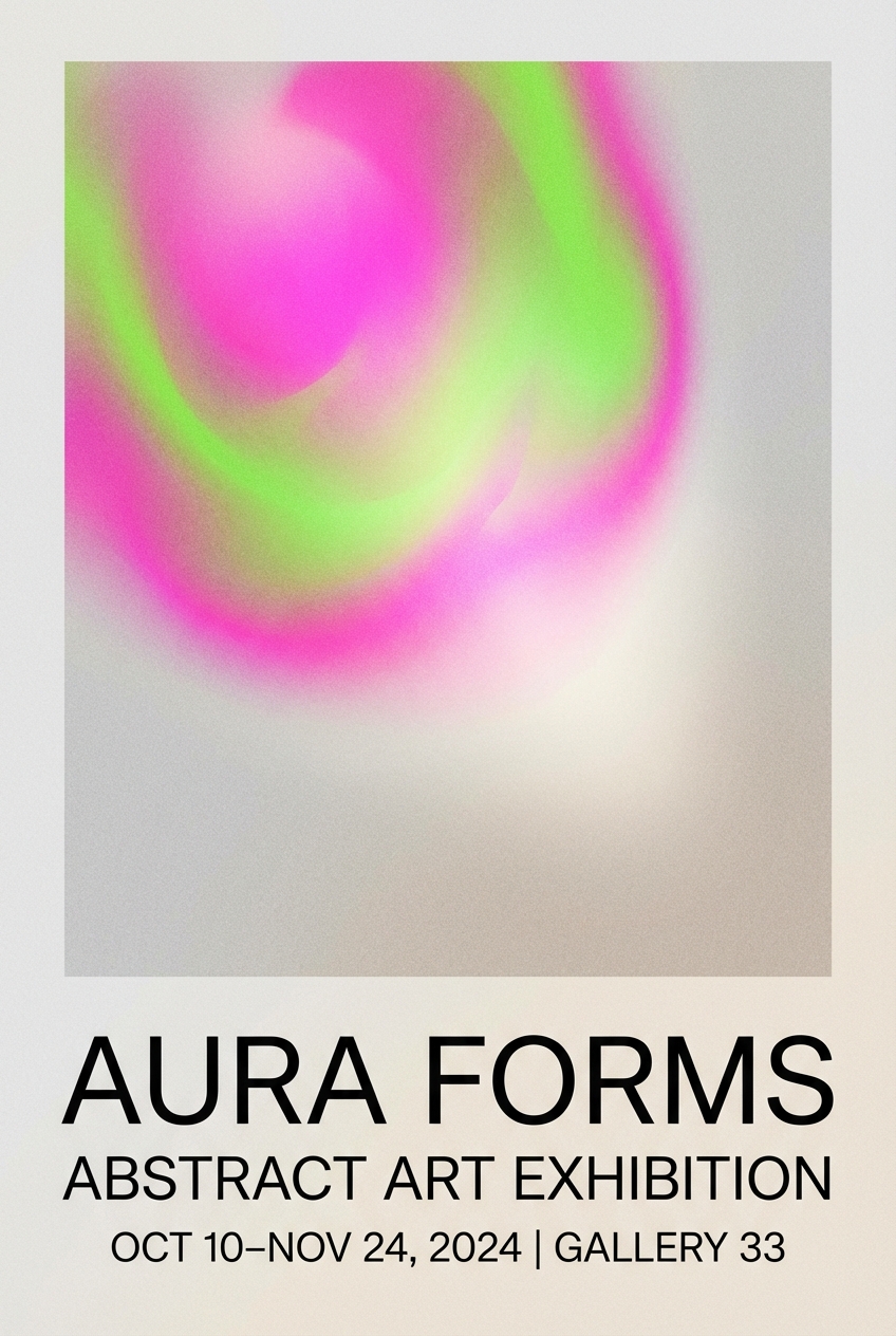 Aura Gradient Gallery Art - for art shows | poster.sh