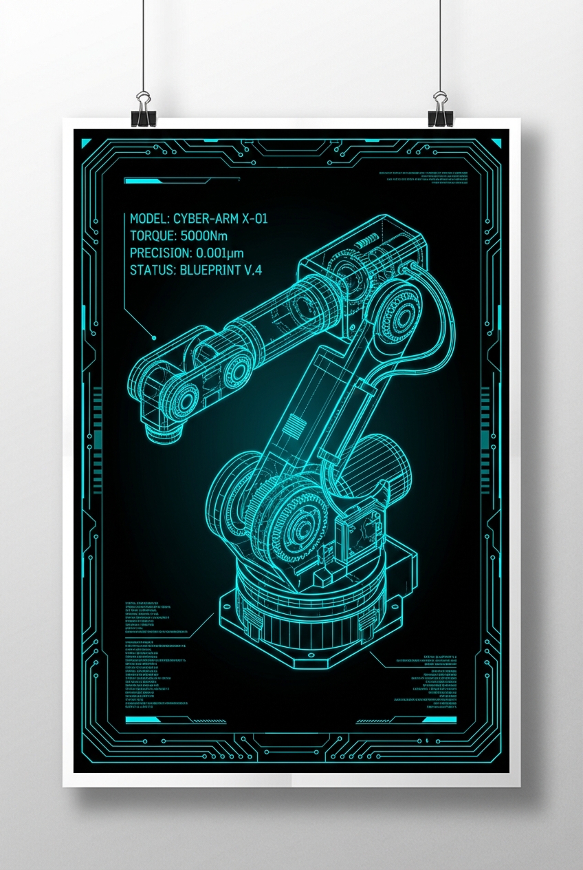 Blueprint Infographic - for online marketing | poster.sh