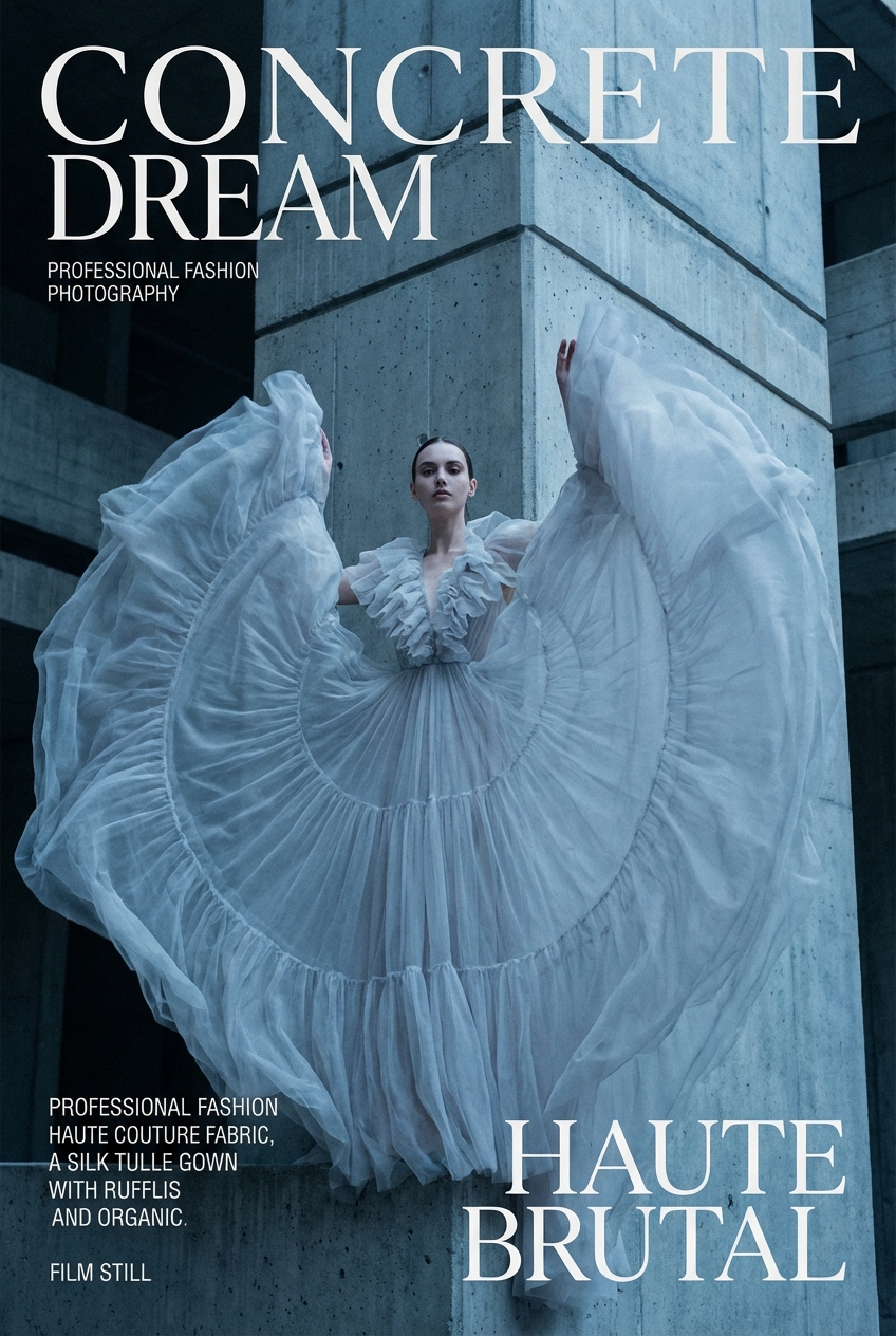 Fashion Editorial Outdoor Blue - for fashion branding | poster.sh