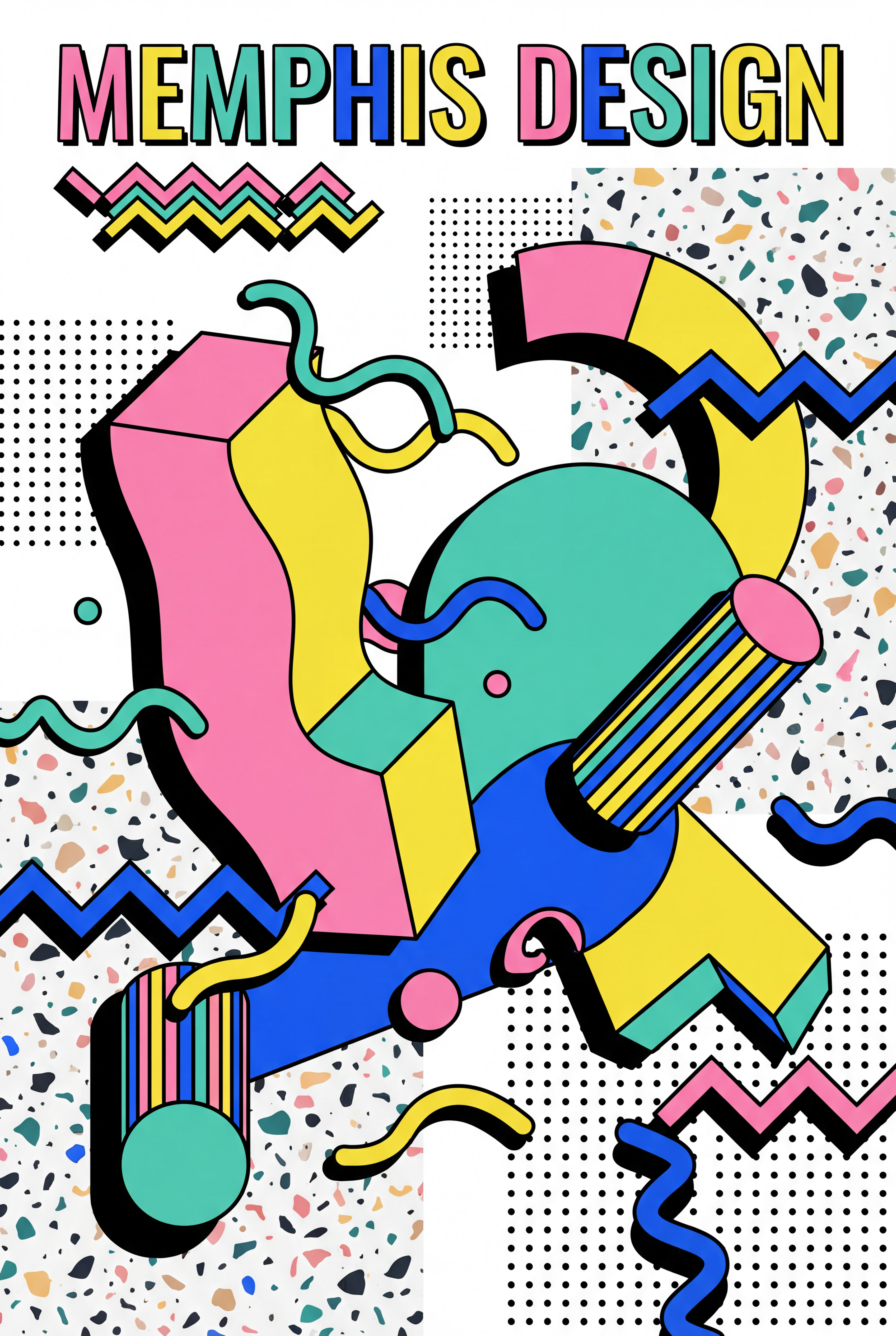 Memphis Digital Art - for online marketing | poster.sh