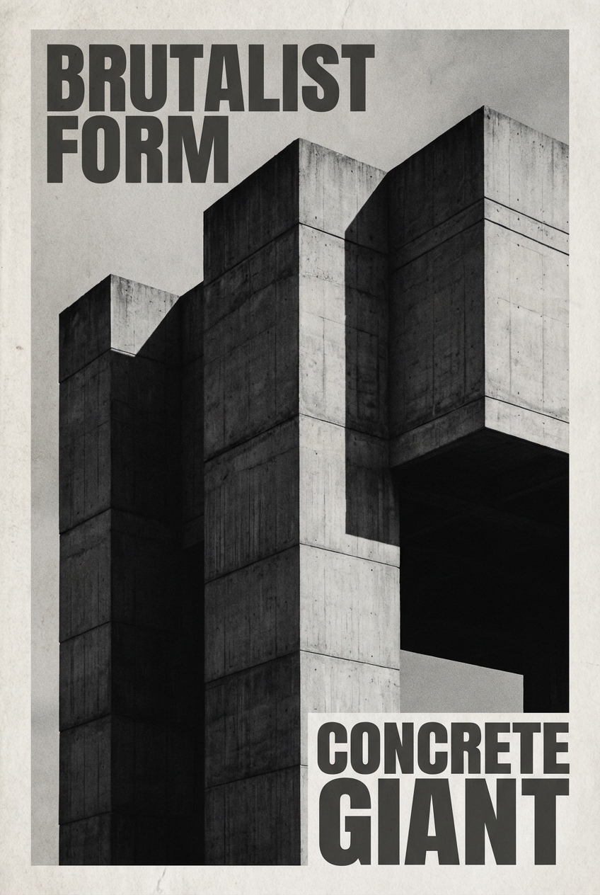 Brutalist Gallery Art - for wall decoration | poster.sh