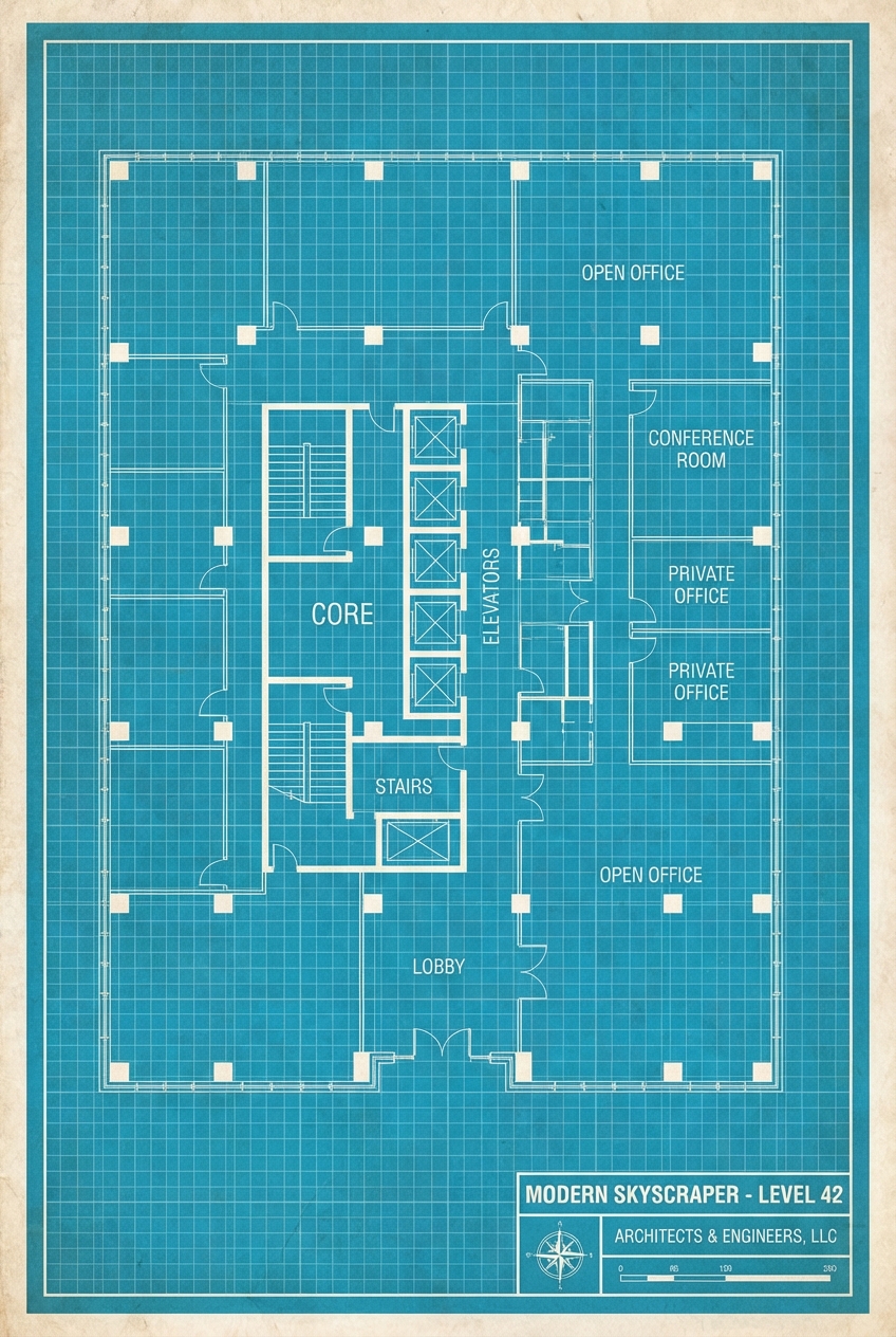 Blueprint Infographic - for printed materials | poster.sh