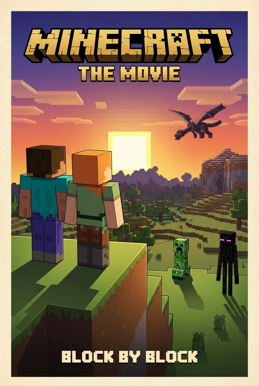 Movie Minecraft Poster Film Design - for film promotion | poster.sh