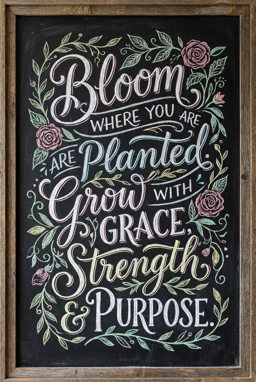 Chalkboard Typography - for wall decoration | poster.sh