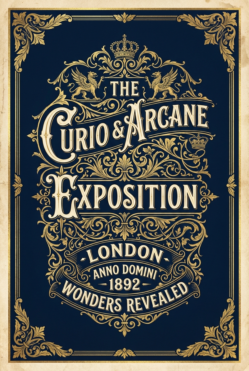 Hand Lettering Vintage Gold Poster - for wall decoration | poster.sh