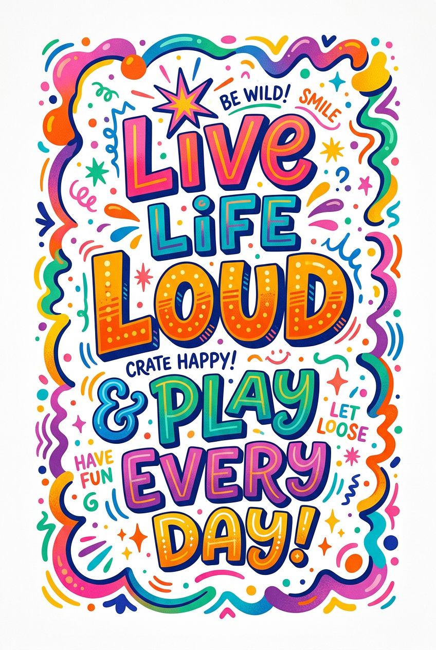 Playful Fun Composition Clean - for wall decoration | poster.sh