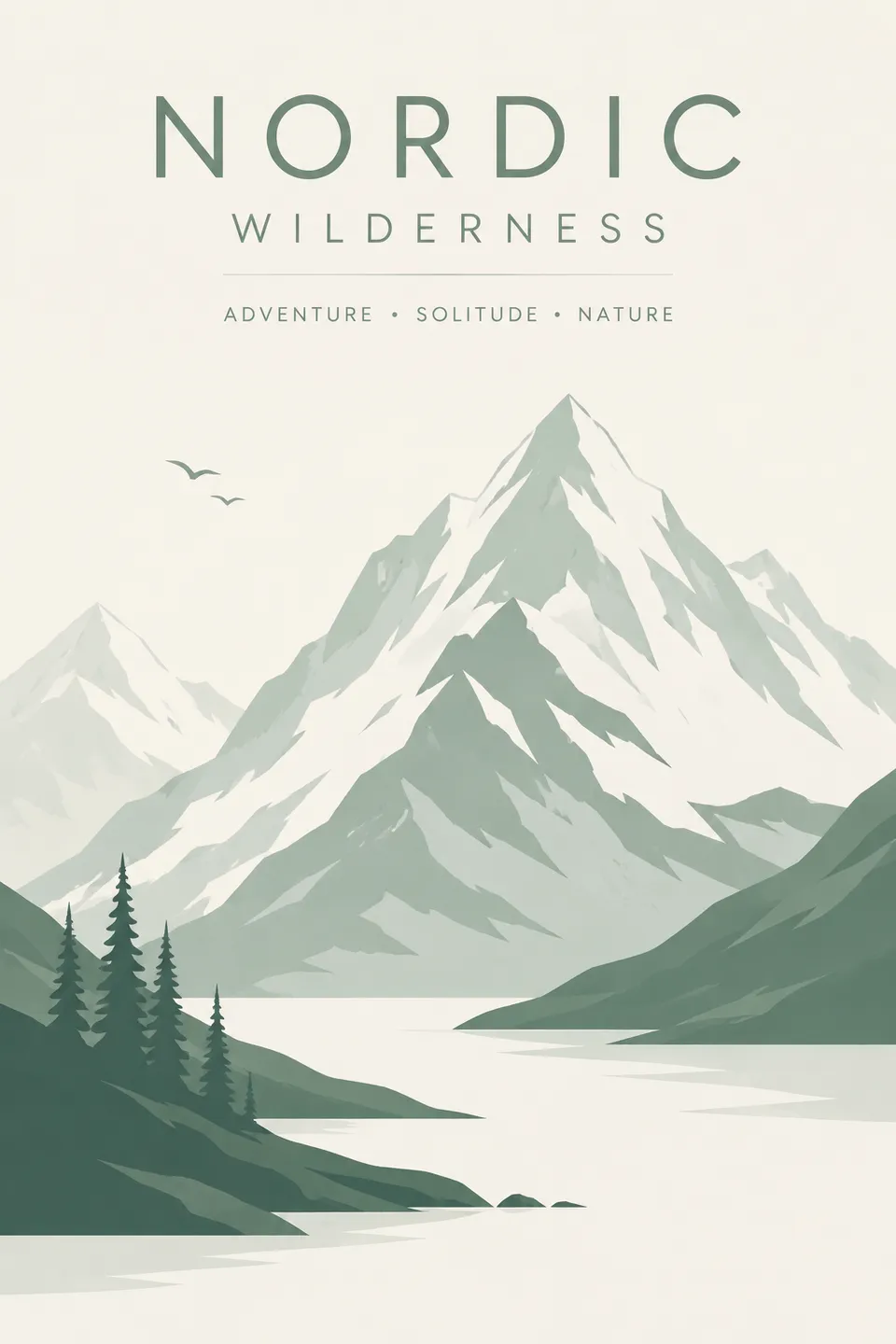 Scandinavian Minimalist Green - for online marketing | poster.sh