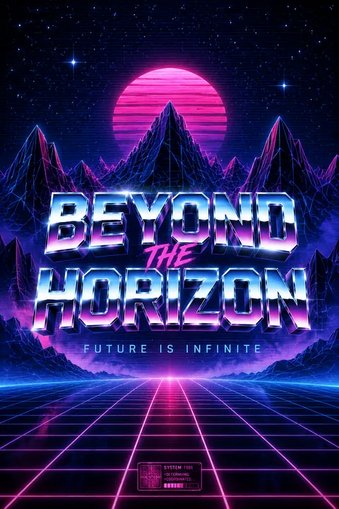Synthwave Digital Art - for online marketing | poster.sh
