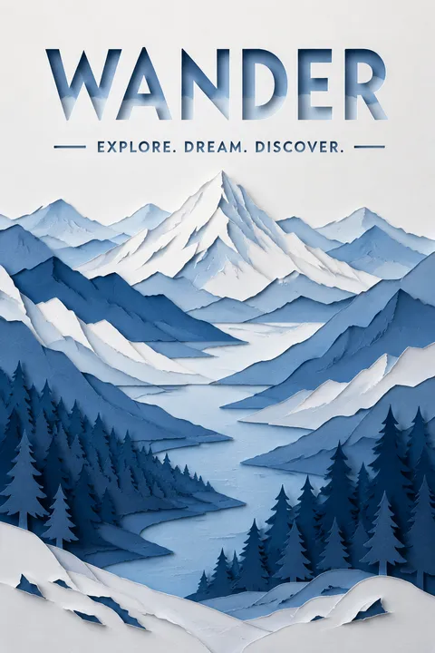 Title text Illustration - for wall decoration | poster.sh
