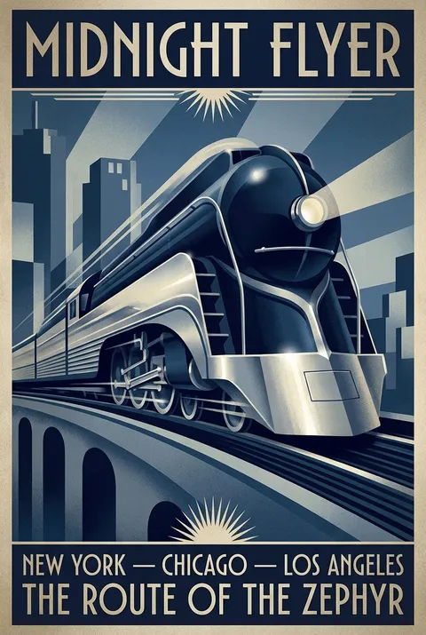 Diseño de póster generado por IA