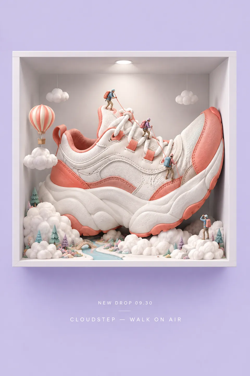 Surrealist Pastel Poster Design - for wall decoration | poster.sh