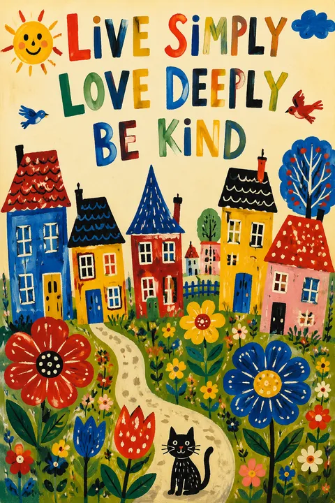 Naive Art Illustration - for wall decoration | poster.sh