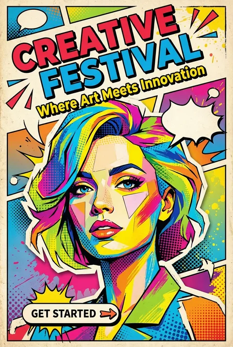 Pop Art Illustration - for wall decoration | poster.sh