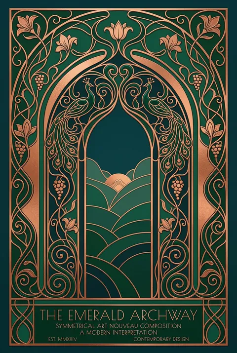 Diseño de póster generado por IA
