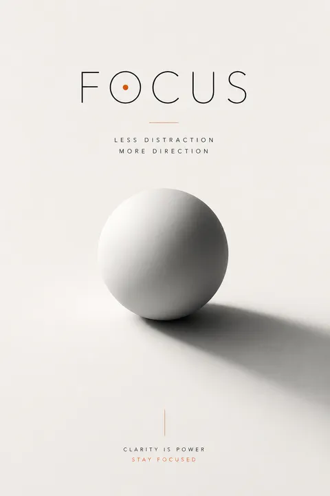 Minimalist Portfolio - for modern spaces | poster.sh