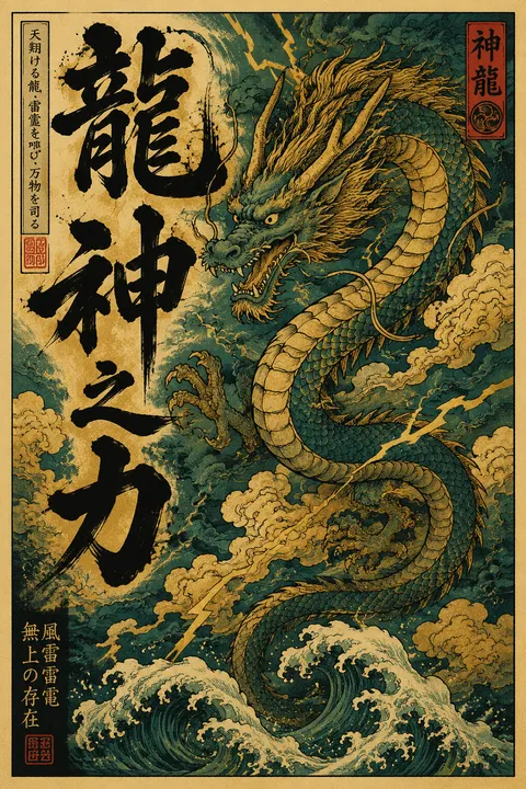 Ukiyo E Illustration - for printed materials | poster.sh