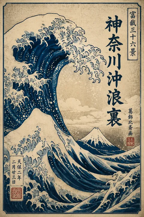 Ukiyo E Digital Art - for printed materials | poster.sh