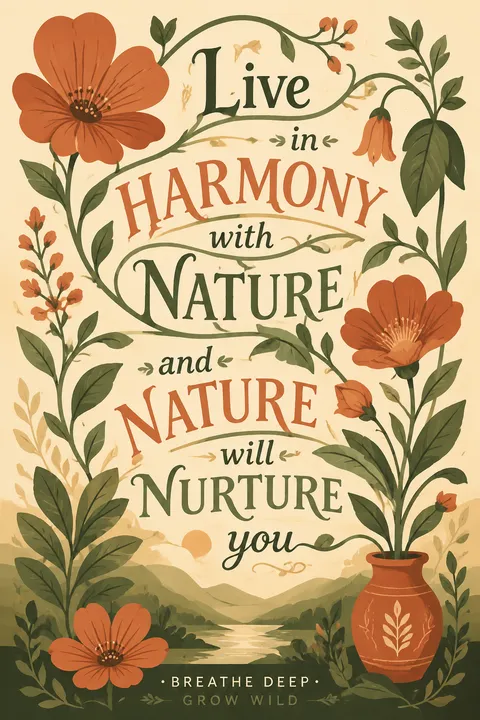 Nature Inspired Digital Art - for online marketing | poster.sh