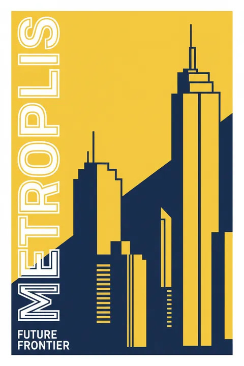 Diseño de póster generado por IA