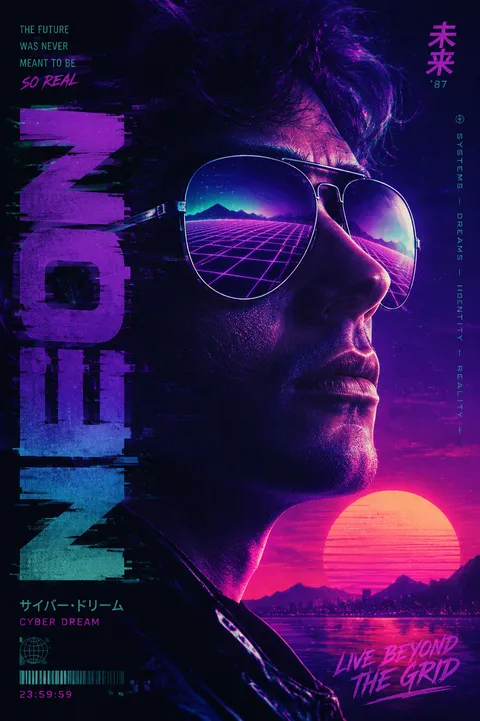Diseño de póster generado por IA