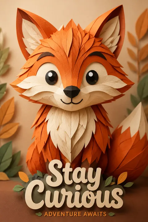 Papercraft Illustration - for wall decoration | poster.sh