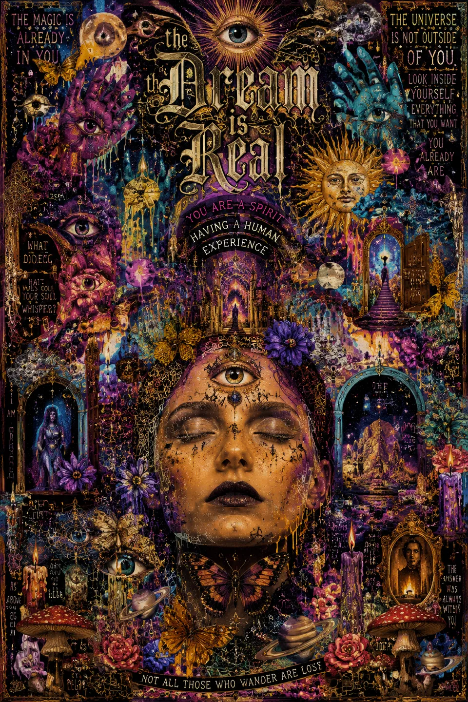 Póster vertical surrealista para pared | poster.sh