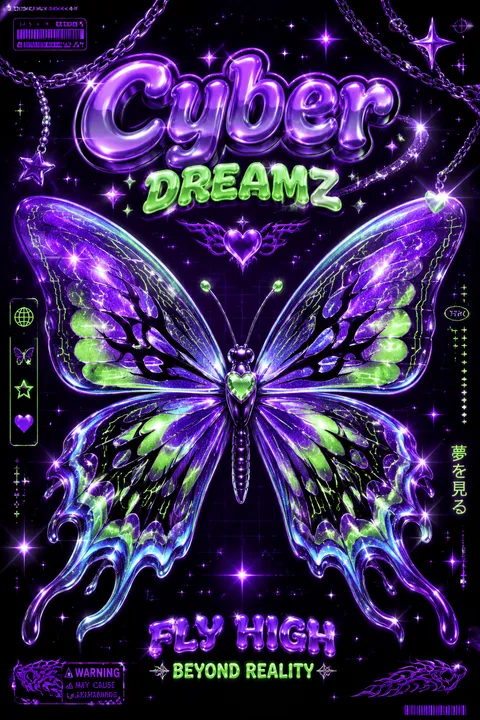 Y2k Digital Art - for online marketing | poster.sh
