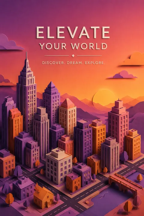 Papercraft Digital Art - for online marketing | poster.sh