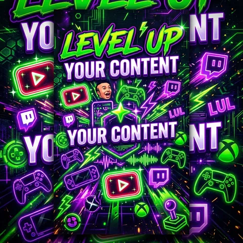 creative content creator representative poster
