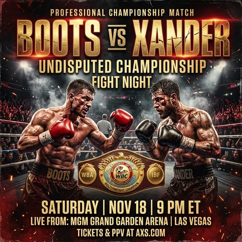 Boxing match promotional Sports Events - for wall decoration | poster.sh
