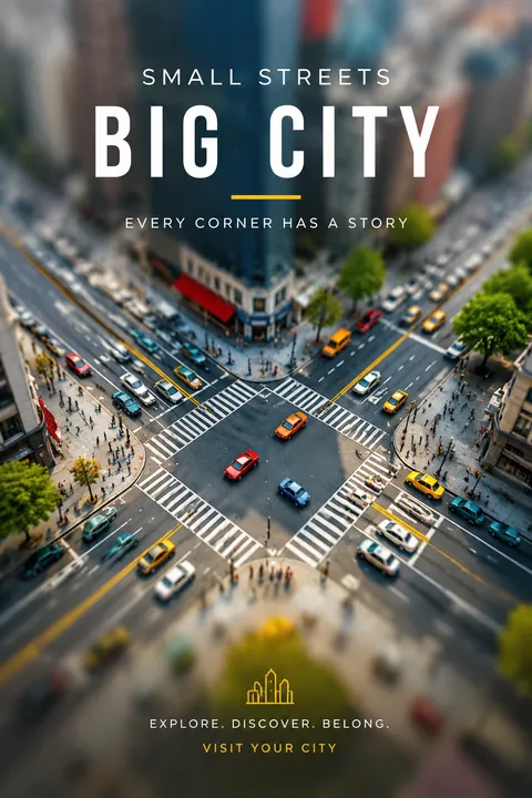 Tilt Shift Digital Art - for online marketing | poster.sh