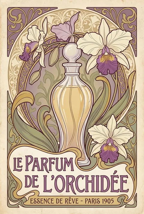 Art Nouveau Service Promotion - for wall decoration | poster.sh