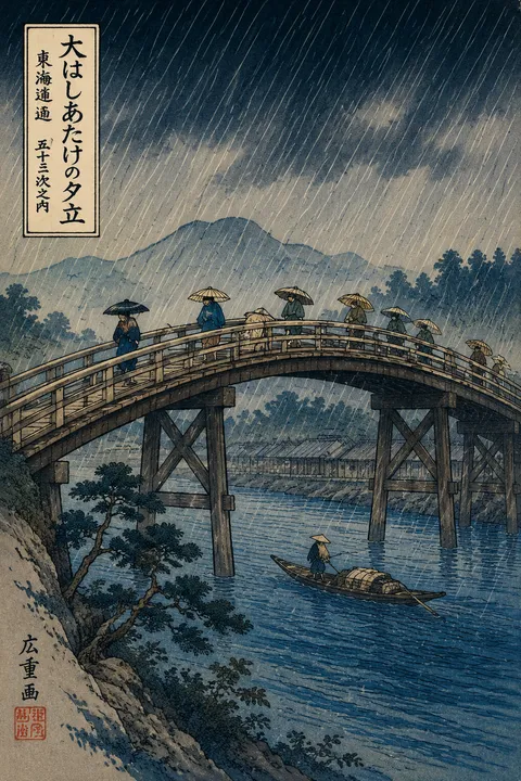 Ukiyo E Illustration - for wall decoration | poster.sh