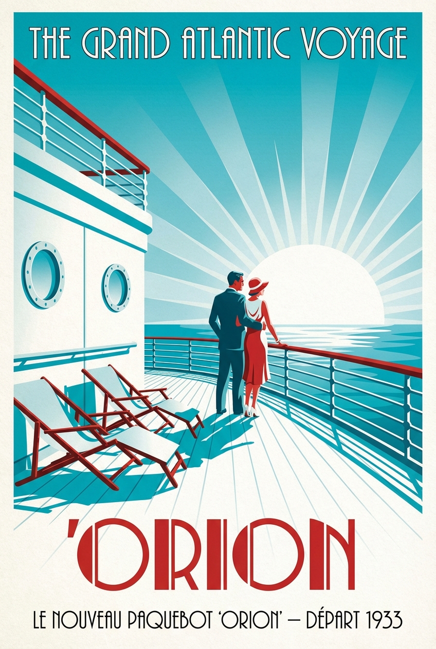 Art Deco Movie Poster - for film promotion | poster.sh