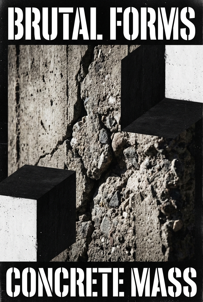 Brutalist Gallery Art - for wall decoration | poster.sh