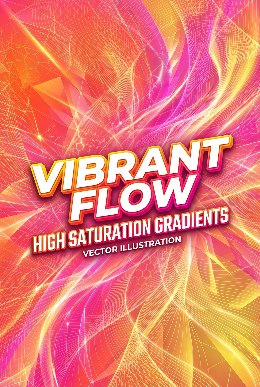 Gradient Mesh Portrait Vibrant - for online marketing | poster.sh